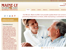 Tablet Screenshot of maine-lyeldercare.com